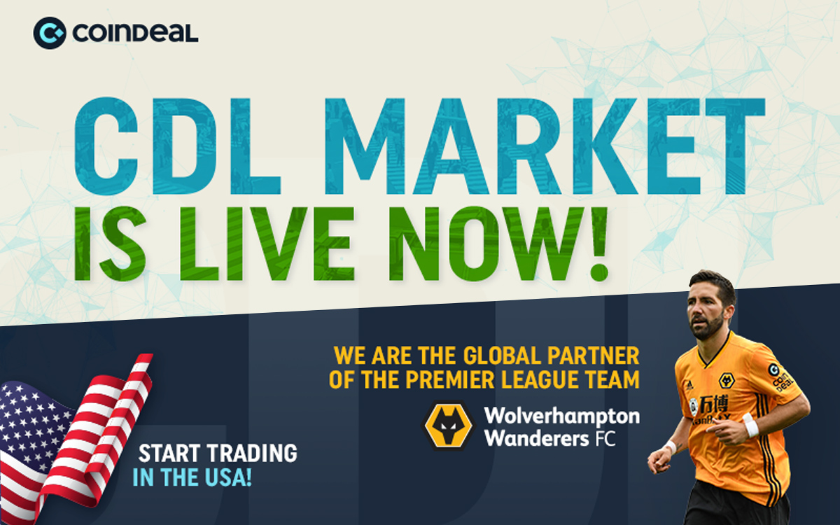 CoinDeal enters the USA with 13 active markets and its own CDL Token
