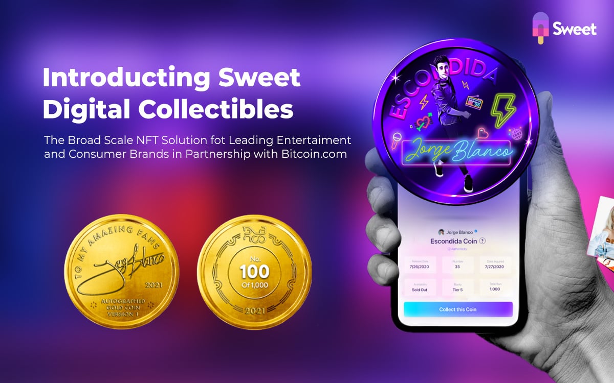 Sweet Launches Broad-Scale NFT Solution for Leading Entertainment and Consumer Brands in Partnership with Bitcoin.com
