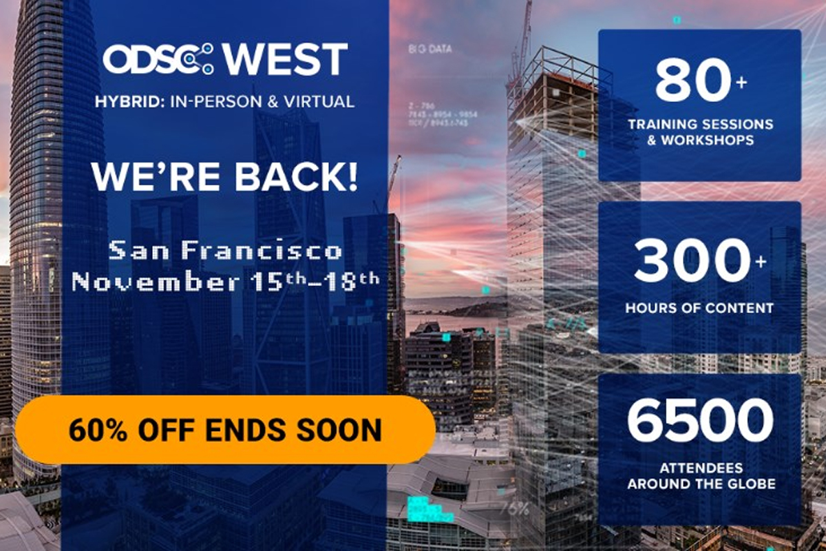 ODSC West 2021 to Become the Largest Hybrid Data Science and Machine Learning Conference this November 16-18
