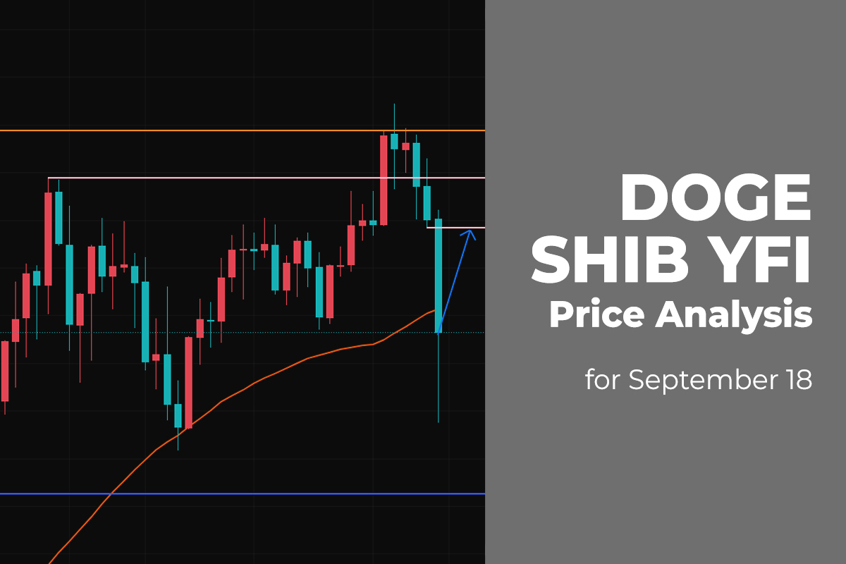 DOGE, SHIB, and YFI Price Analysis for September 18