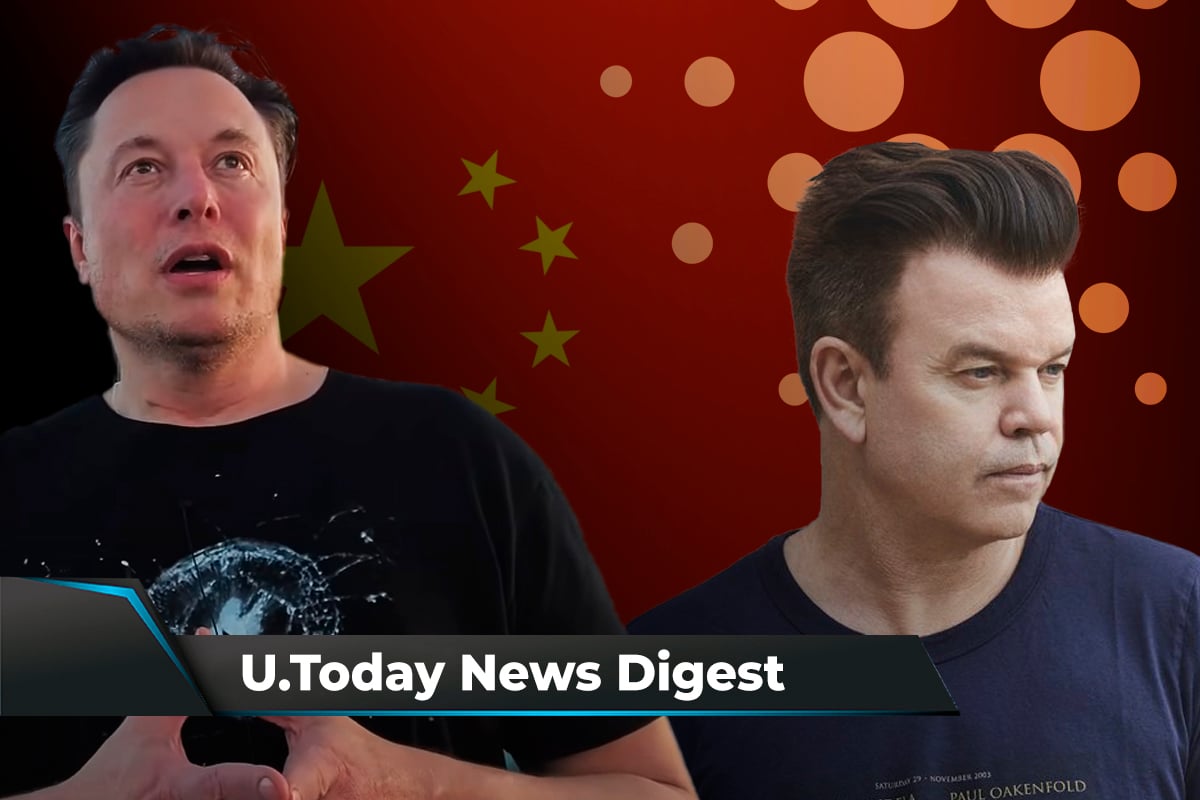 Elon Musk opines on China’s crypto ban, Paul Oakenfold's music to be relased on Cardano: Crypto News Digest