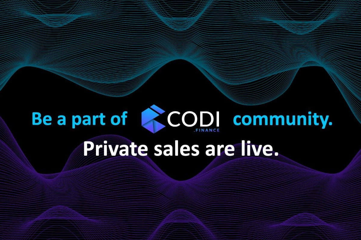 Private Sale of DeFi Ecosystem, CODI Finance Native Token “$CODI” Is In Its Second Week And Gaining Massive Traction!
