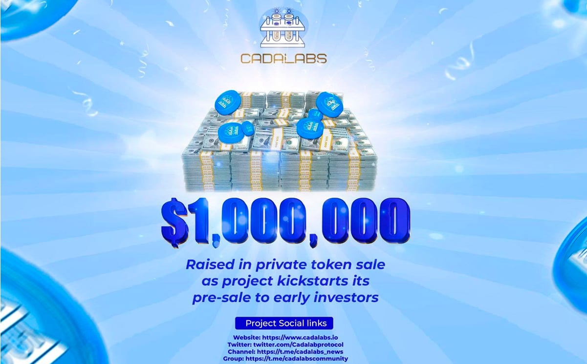 Cadalabs Project Kickstarts CALA Token Pre Sale After a Successful $1m Private Token Sale