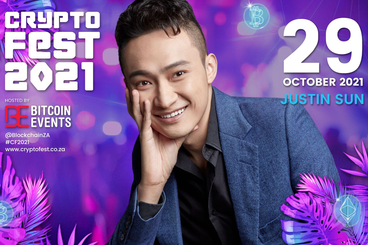 Bitcoin Events Confirms Crypto Whiz Kid Justin Sun as Keynote Speaker at Crypto Fest 2021