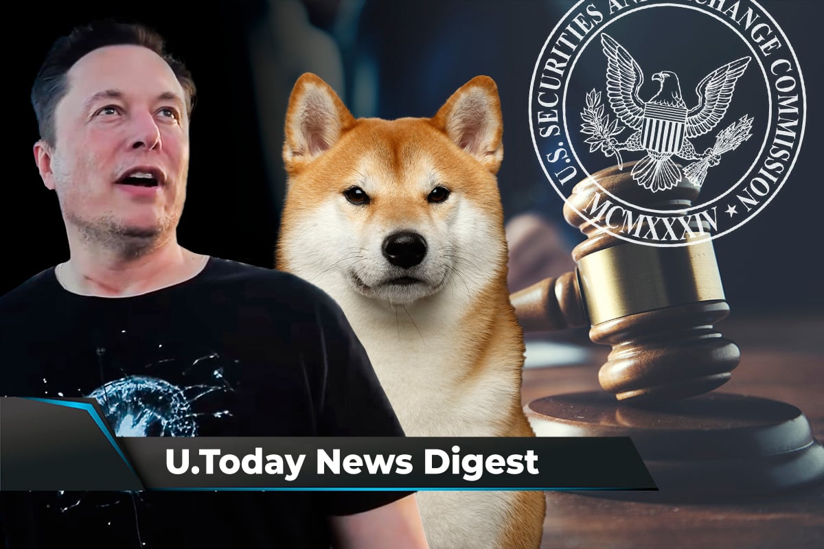 Elon Musk Shiba Inu Photo Sparks over 90,000 tweets, XRP Holders to Help Court: Crypto News Digest by U.Today