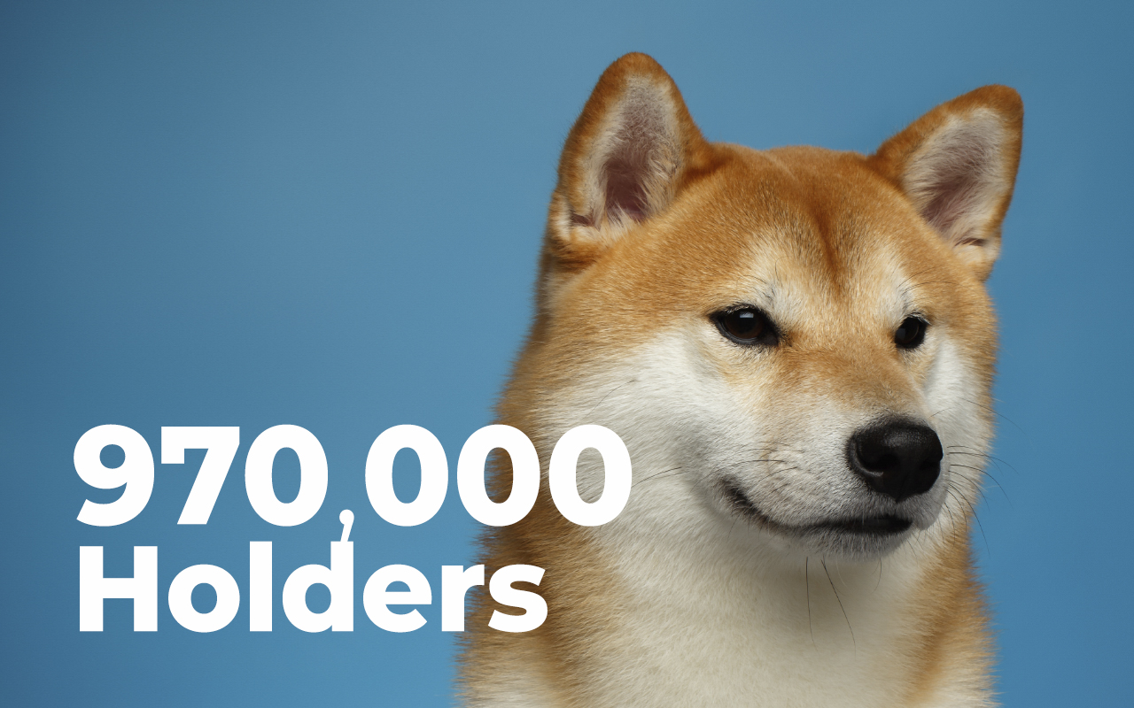 Shiba Inu Passes New Record of 970,000 Holders