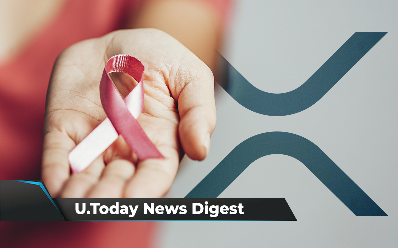 SHIB, BTC, DOGE Accepted by Breast Cancer Charity, 1.6 Billion XRP on the Move, Hoskinson Shares Update for Djed Stablecoin: Crypto News Digest by U.Today