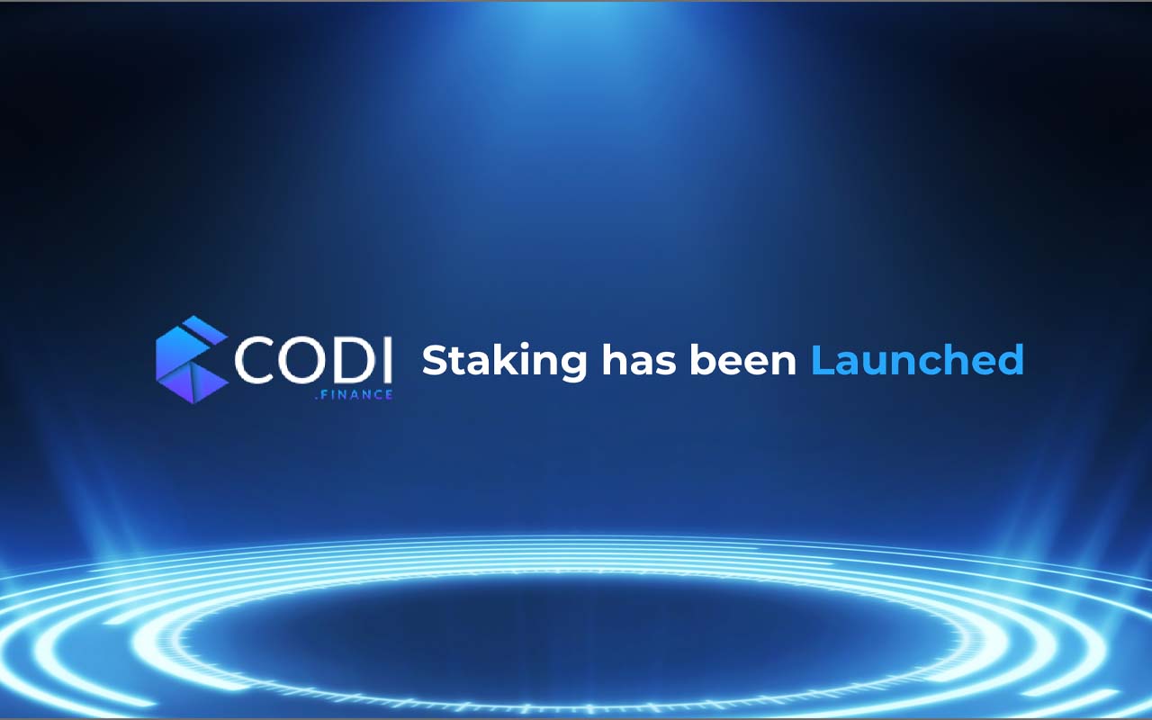 CODI Finance Announces Launch of Staking Platform