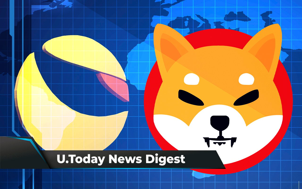 1.2 Billion SHIB Burned in Last 7 Days, Terra Spikes 9%, Crypto Will Surge Should Fed Raise Inflation Target: Crypto News Digest by U.Today