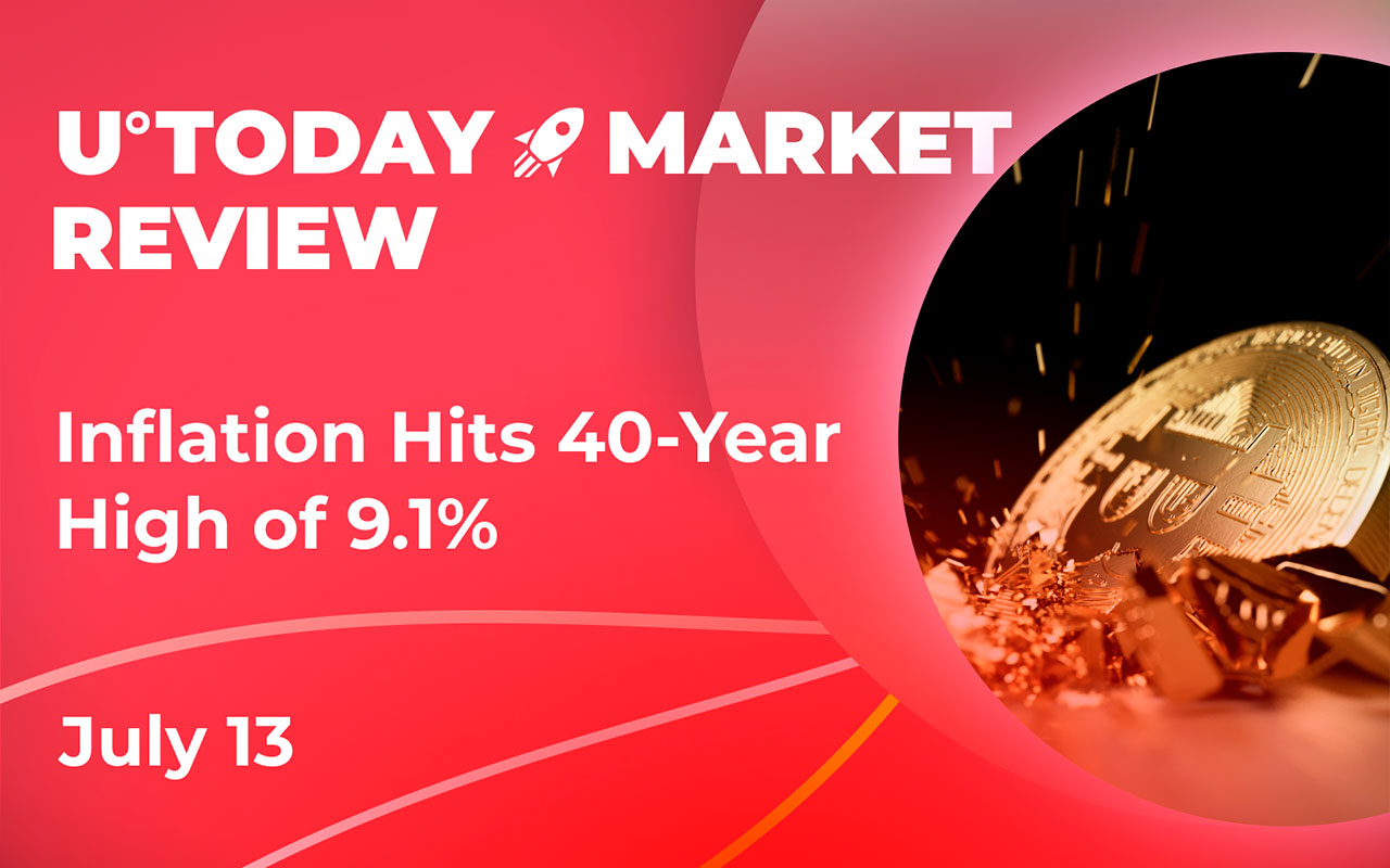 Bitcoin, Altcoins and Market Tumbles Down As Inflation Hits 40-Year High of 9.1%: Crypto Market Review, July 13
