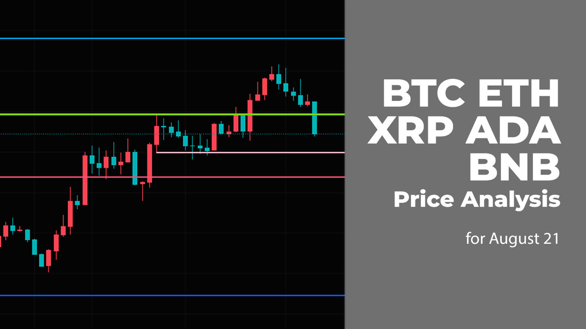BTC, ETH, XRP, ADA, and BNB Price Analysis for August 21