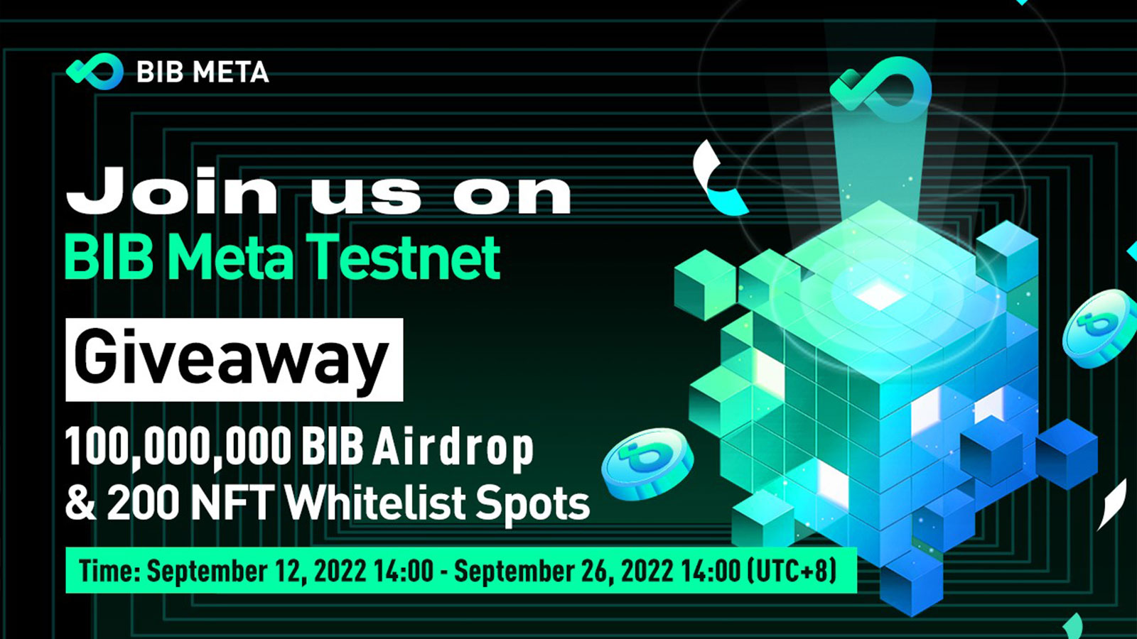 BIB META Testnet Participation Tutorial, Receive 100,000,000 BIB Tokens