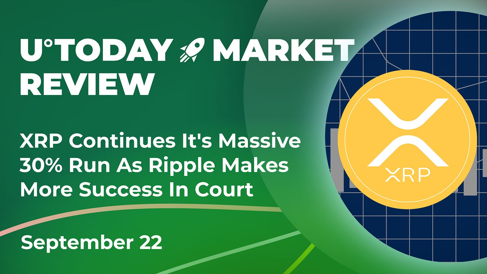 XRP Continues Its Massive 30% Run As Ripple Makes More Success In Court:Crypto Market Review, September 22