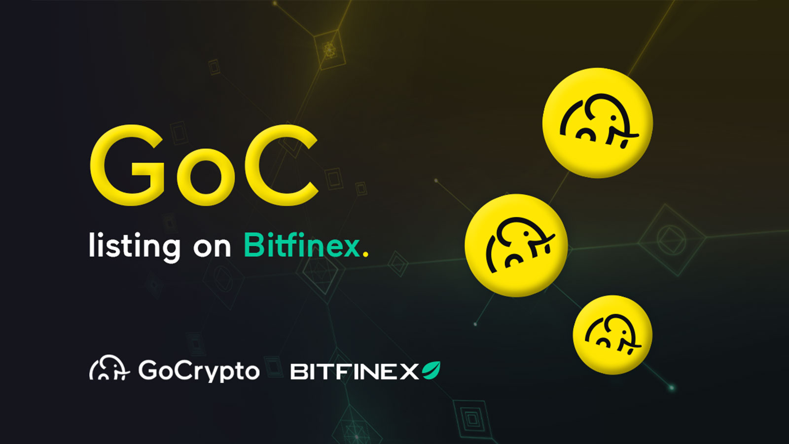 Bitfinex and GoCrypto Announce the Listing of the GoC Token