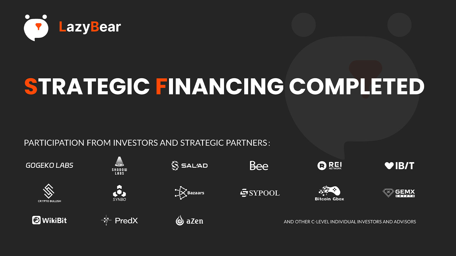 LazyBear Secures 4 Million USDT in Strategic Financing to Revolutionize Crypto Trading