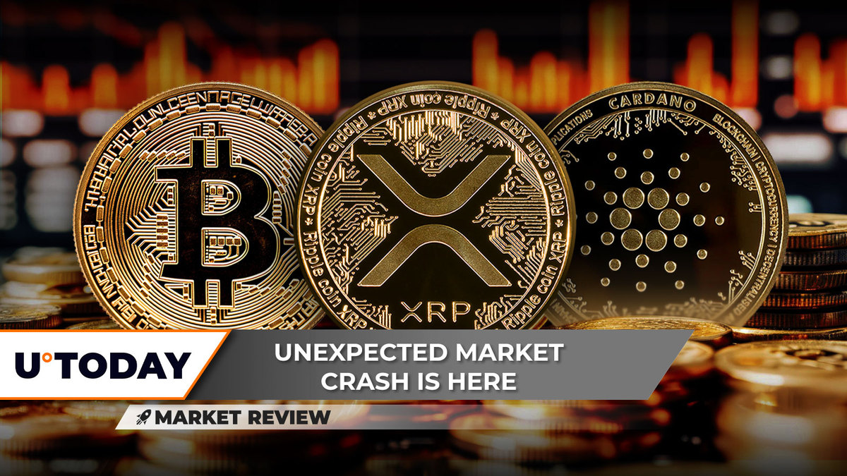 Catastrophic Bitcoin (BTC) Plunge, XRP Surprisingly Calm, Cardano (ADA) Loses Lifeline Support Level