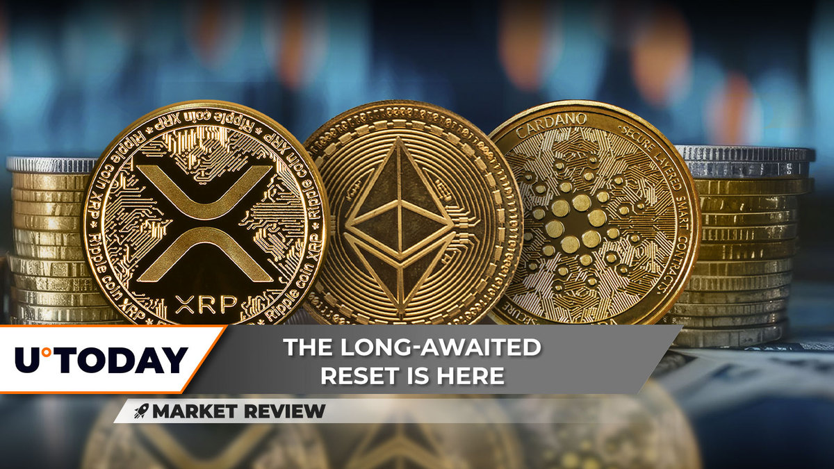 Will XRP Reversal Start After Volume 'Reset?' Ethereum (ETH) in Awful State, Cardano (ADA) Hits Gas Pedal at $0.45