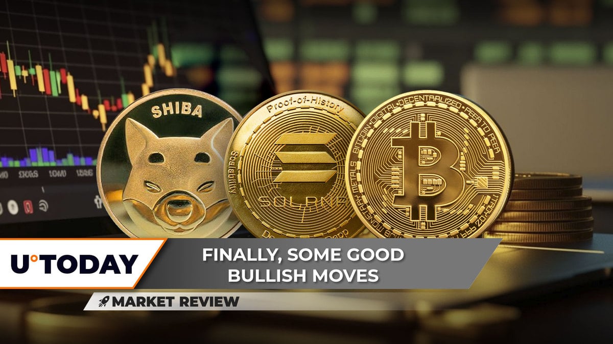 Finally Shiba Inu (SHIB) on Verge of Breakthrough, Solana (SOL) to Get Squeezed, Is Bitcoin (BTC) Getting out of Downtrend?