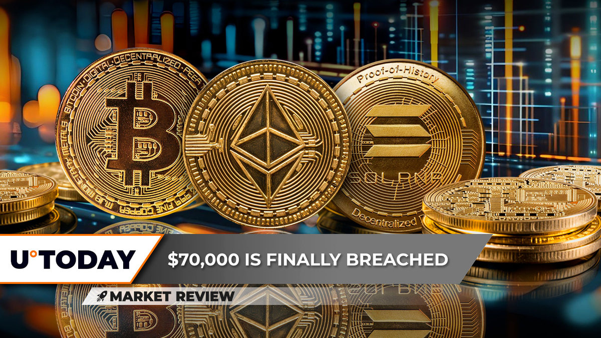 Bitcoin (BTC) on Verge of Hitting $71,000, Ethereum (ETH) Shows Bizarre Activity, Will Solana (SOL) Become Number 1 Again?