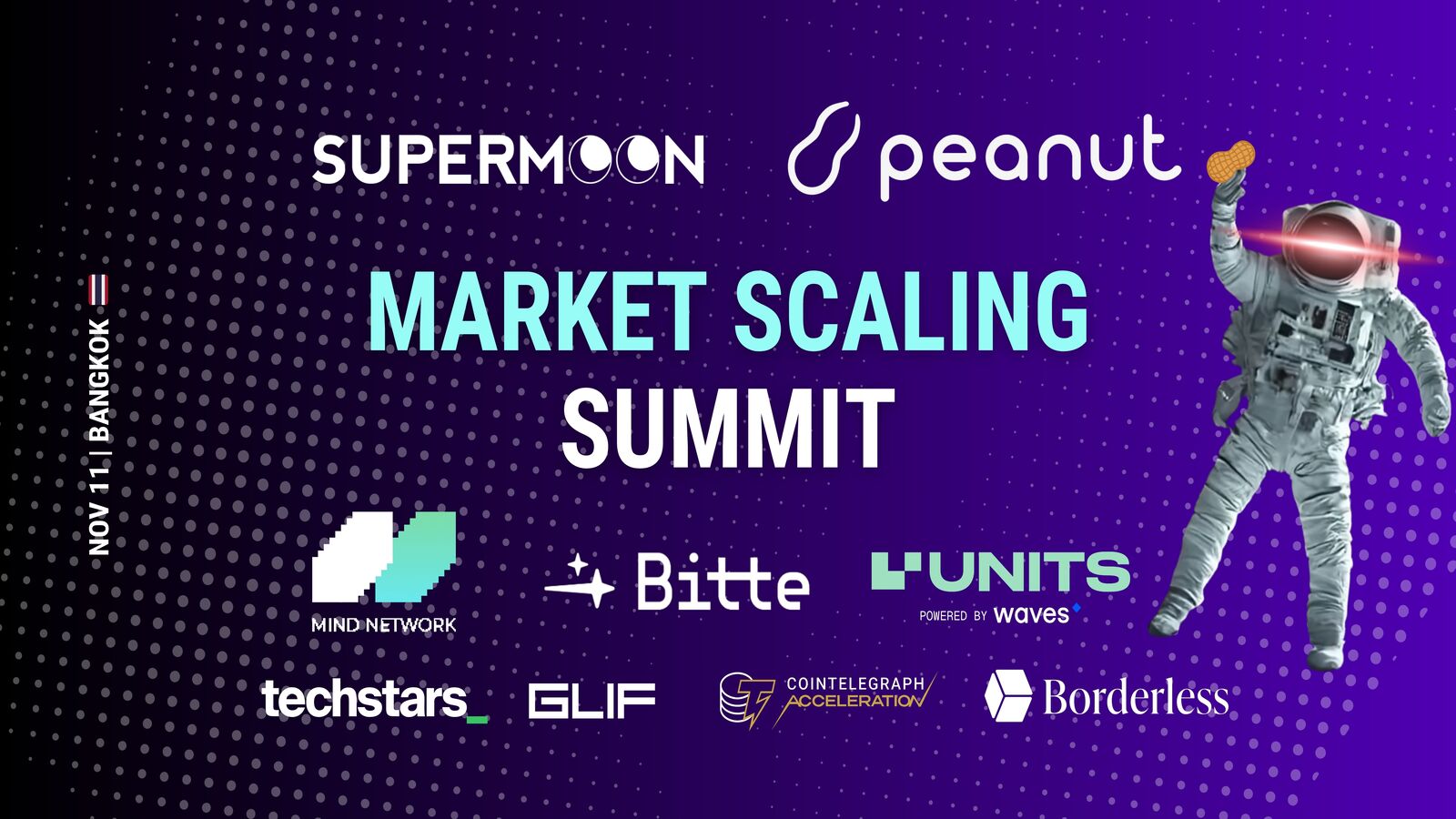 Industry Leaders Gathering for Market Scaling Summit by Supermoon & Peanut Trade at DevCon 2024