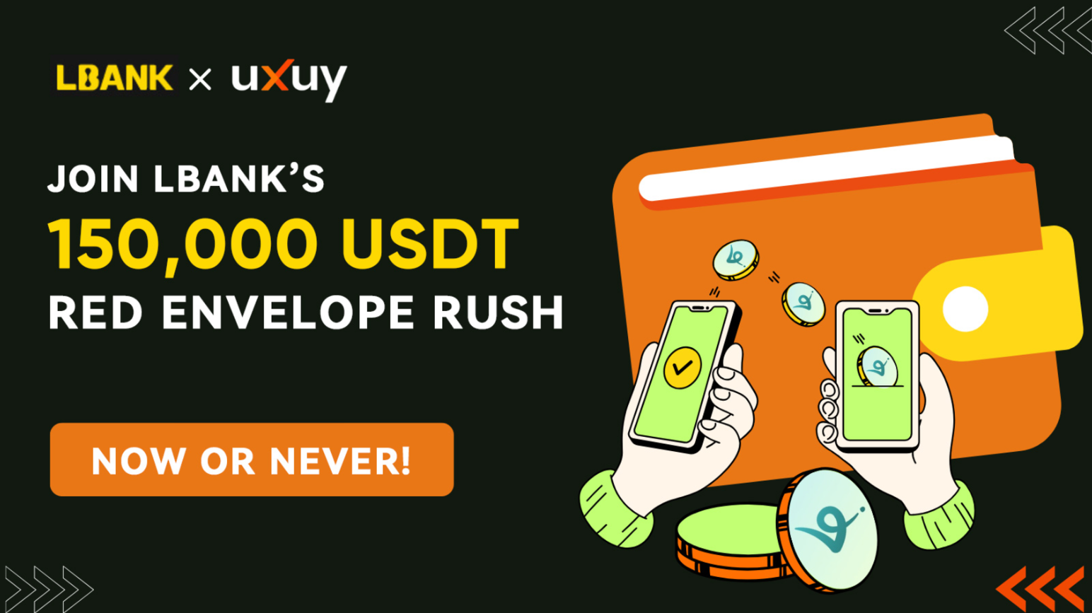 LBank Joins Forces with UXUY: 150,000 USDT in Red Envelopes Await!