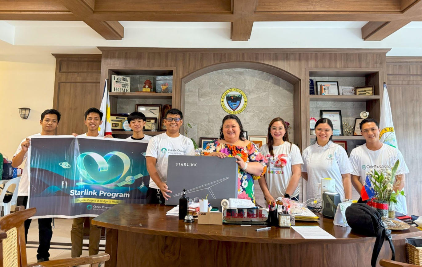 CoinEx Charity Deploys Third Starlink Unit in the Philippines