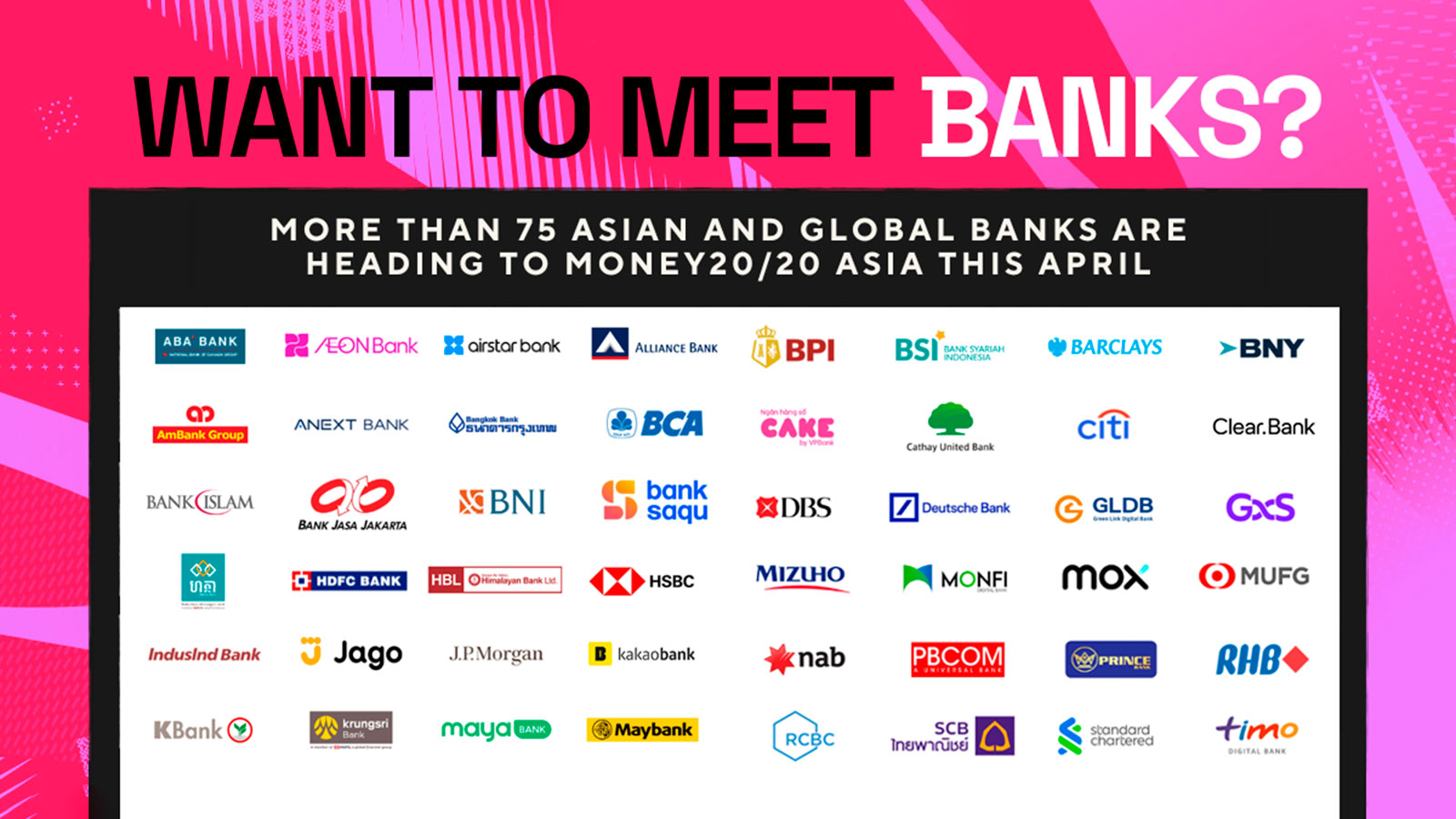 More than 75 Asian and global banks heading to Money20/20 Asia this April