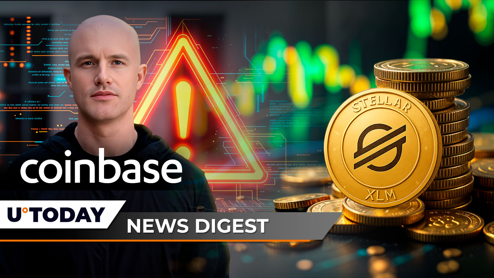 Coinbase CEO Reacts to $20 Million Bitcoin Ransom and Customer Data Attack, Stellar (XLM) Sets up for $0.30 Skyrocketing: Crypto News Digest by U.Today