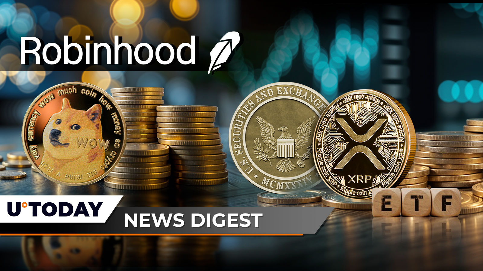 Mysterious New Whale Pulls 260,000,000 DOGE out of Robinhood, XRP ETF Delayed by SEC, 137% Shiba Inu Surge in 24 Hours: Crypto News Digest by U.Today