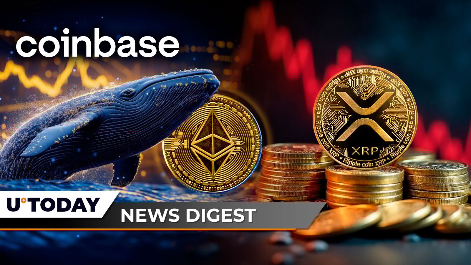 Coinbase Sees Unusual $35 Million Ethereum Whale Activity, 2.02 Billion in 24 Hours, XRP Enters Rare Distress Mode: Crypto News Digest by U.Today