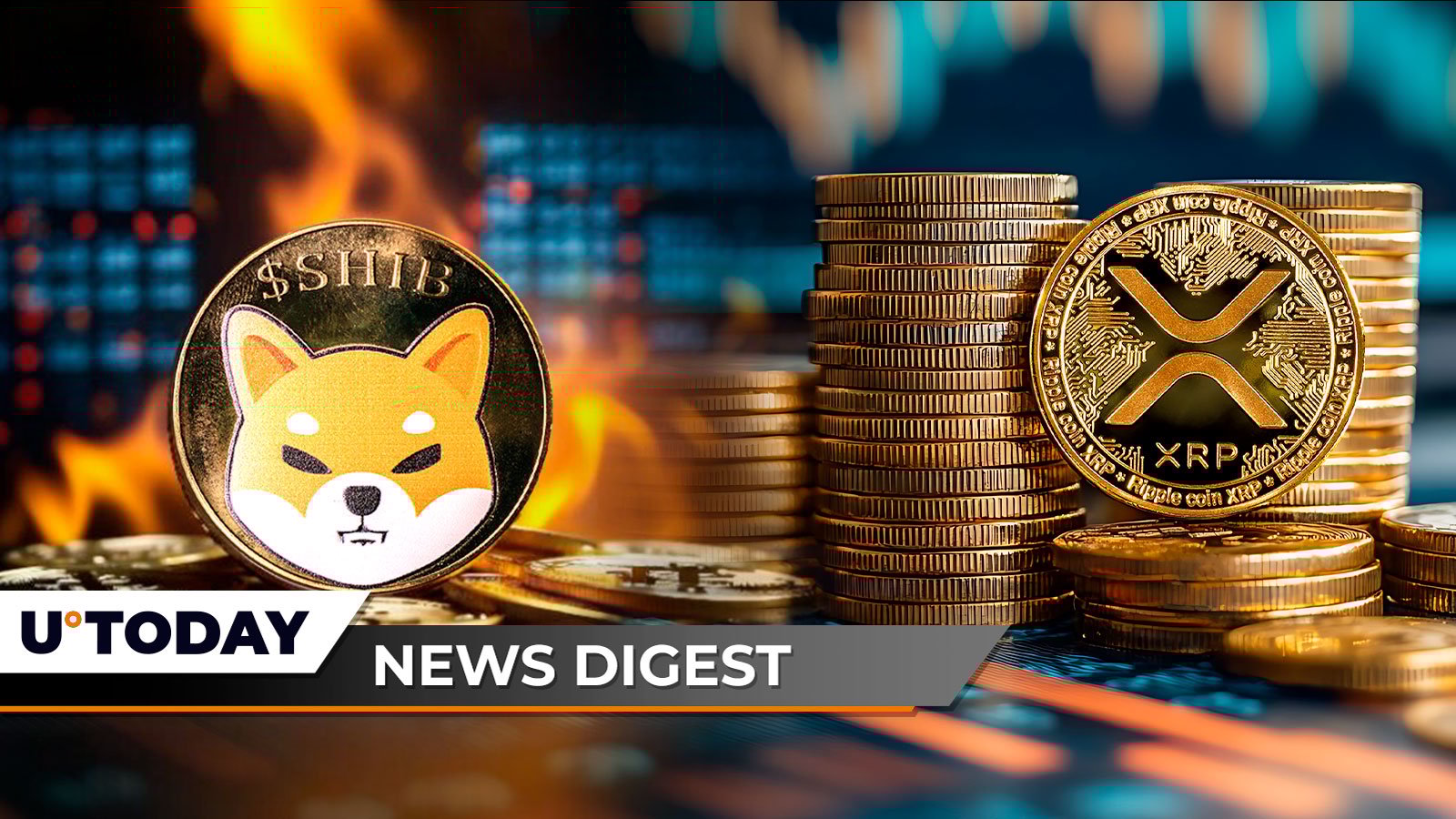 410,749,550,095,727 SHIB Removed From Circulation, XRP Records Insane 1,773% Liquidation Imbalance in One Hour: Crypto News Digest by U.Today