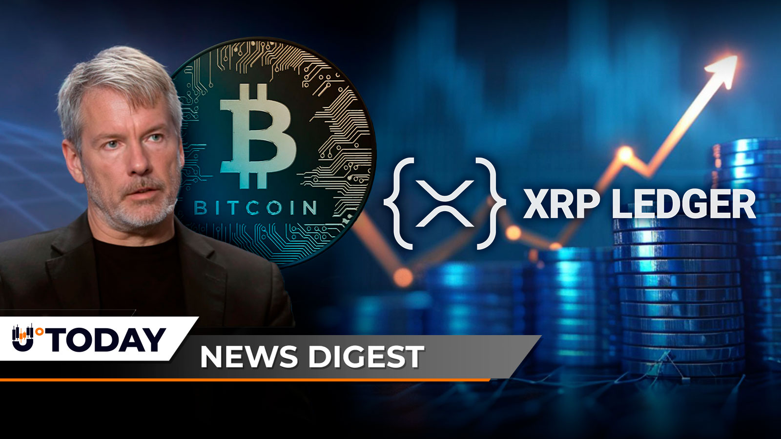 Michael Saylor Teases New Bitcoin Buy, XRP Ledger Sees 40% Growth, Shiba Inu Price Hits $3.6 Billion Market Cap Wall — U.Today Crypto Digest