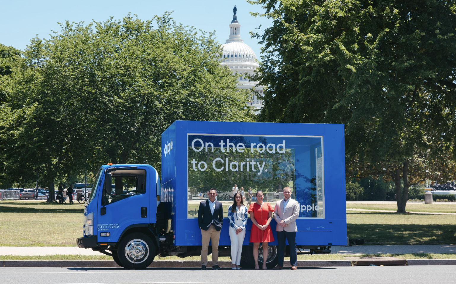 Ripple's 'Clarity Truck' Hits D.C. Streets