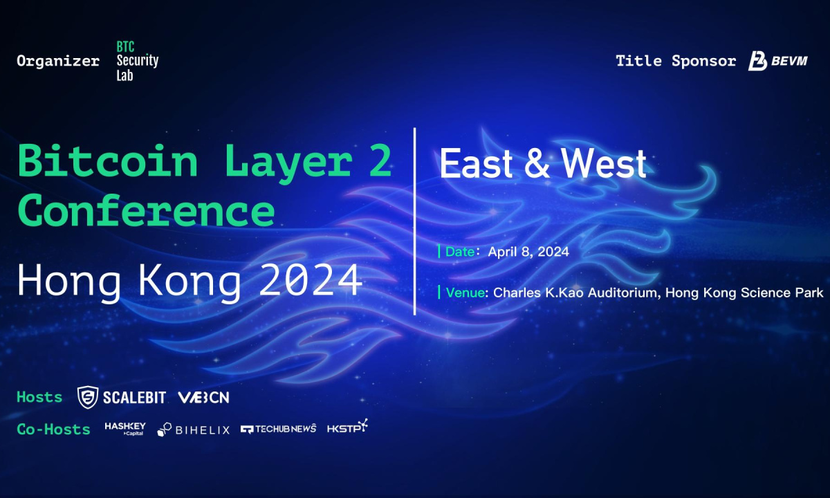 World's First Bitcoin Layer 2 Conference to Unite East & West in Hong Kong, April 2024