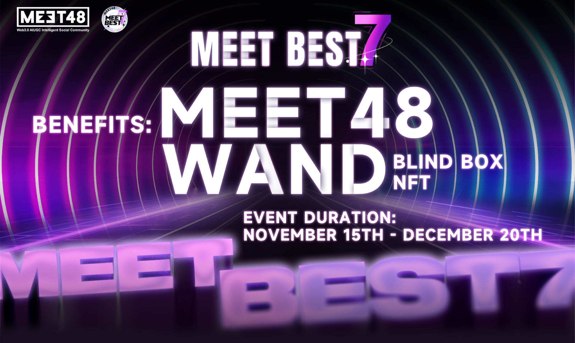 “MEET48 Best7” Voting Event Officially Launches: A Web3 Stage for Everyone Who Wanna Be An Idol from Nov 15 to Jan 14