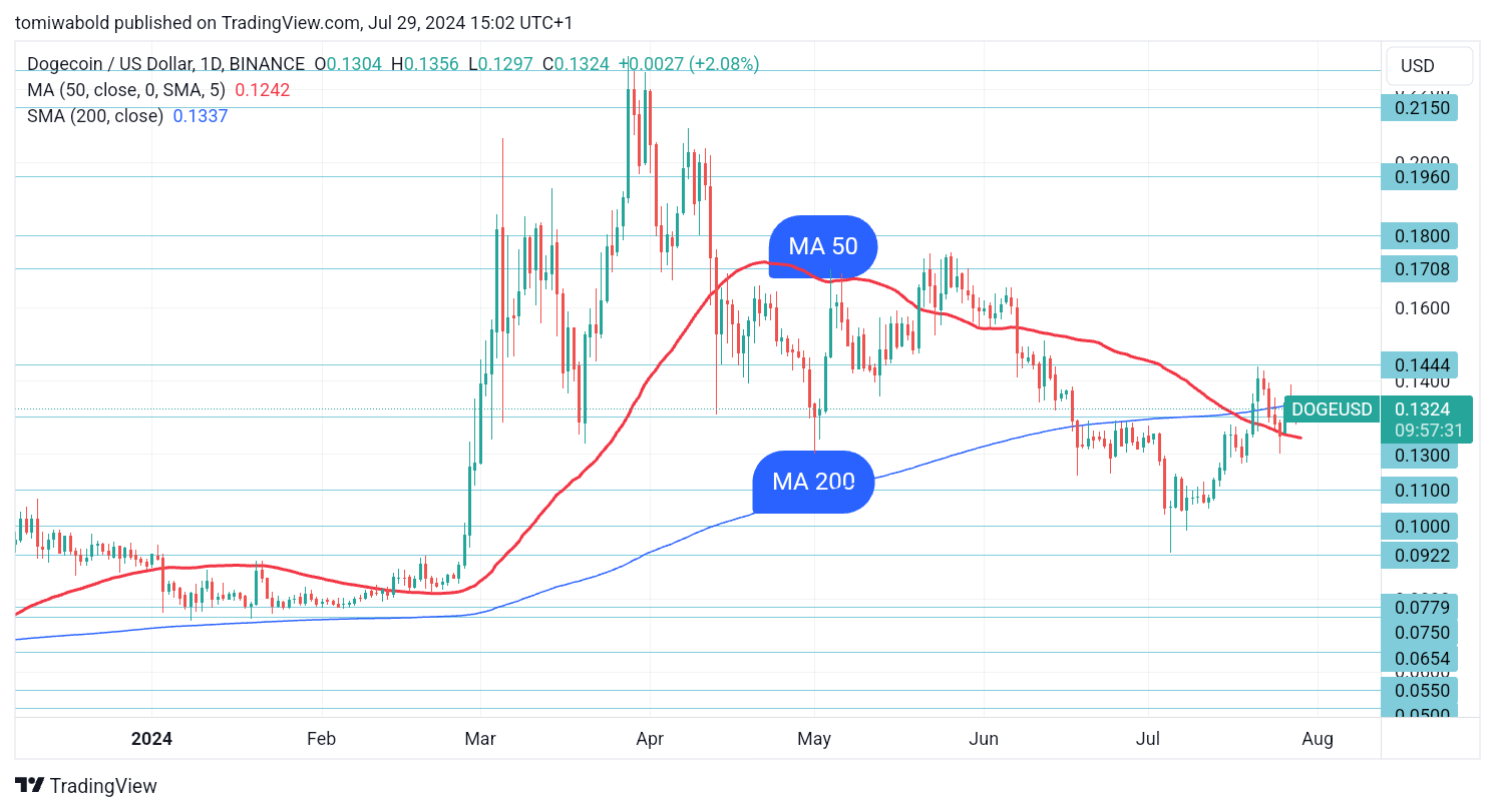 결정적인 돌파 직전의 도지코인(DOGE): 세부 사항