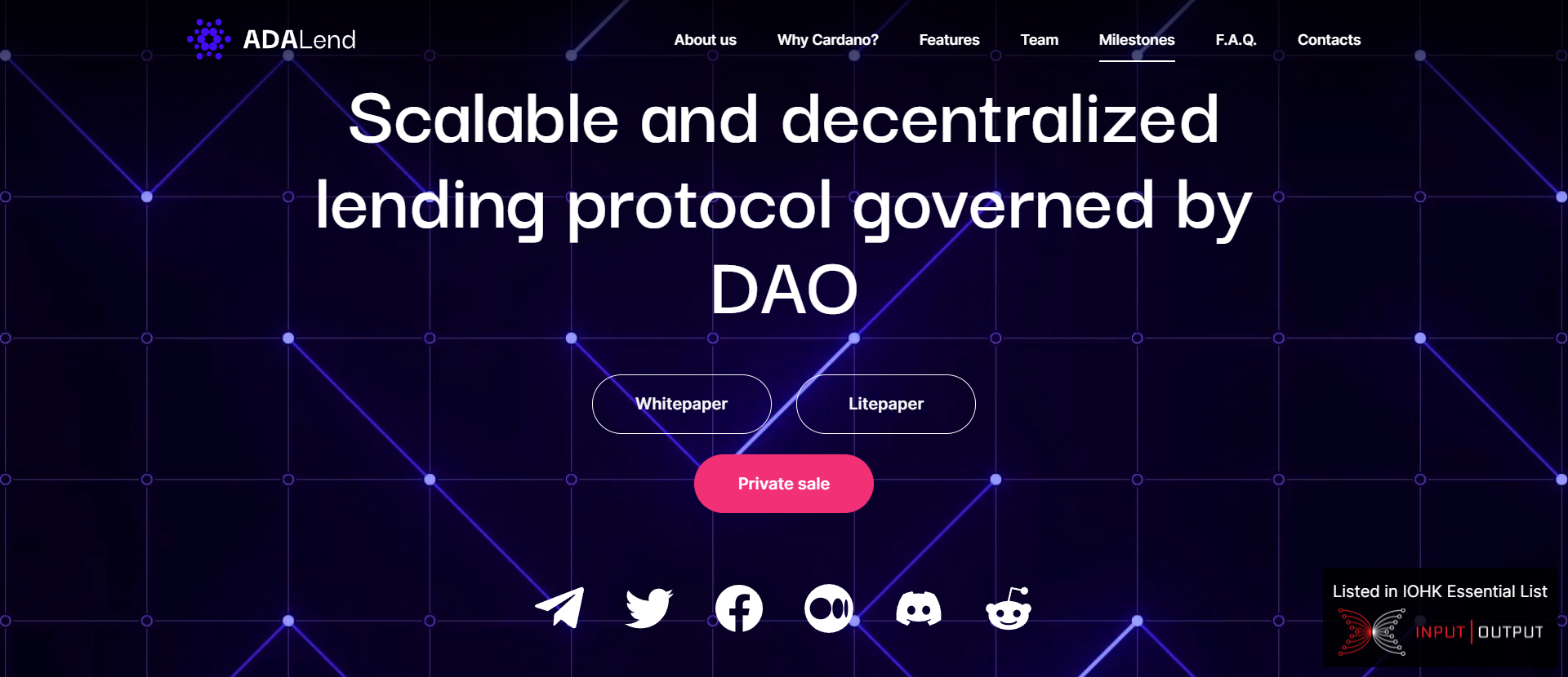 ADALend DeFi protocol is now tracked by CardanoCube