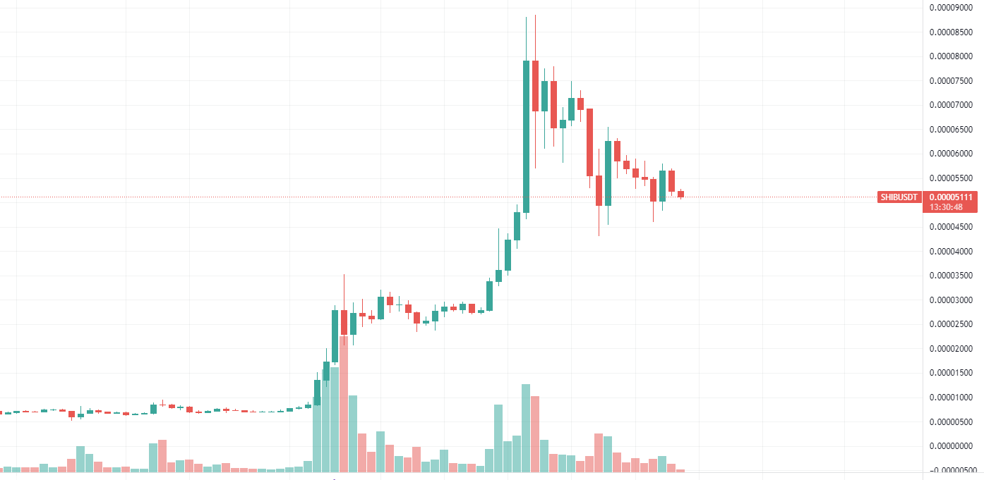 Shiba Inu daily chart