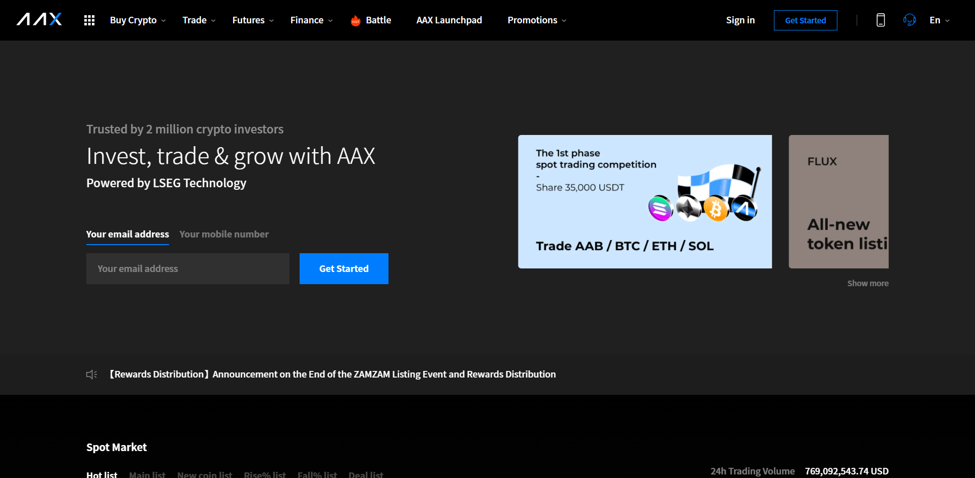 Біржа AAX прадстаўляе Lightning