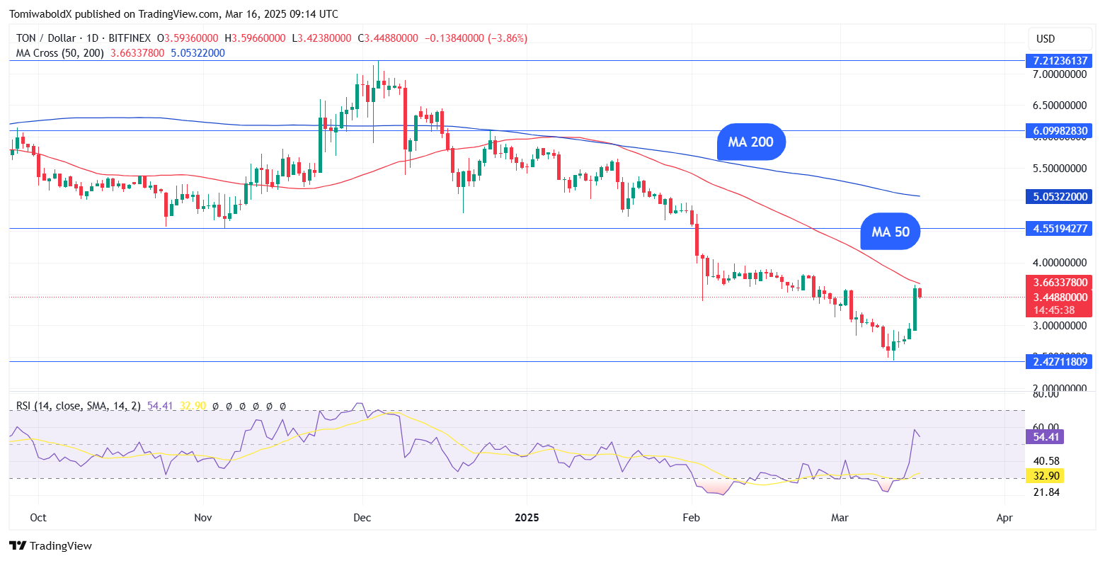 Toncoin (TON) Flips Stellar (XLM) Following 20% Surge