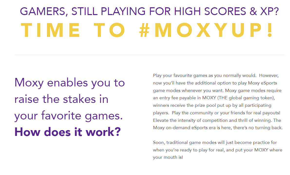 Moxy website