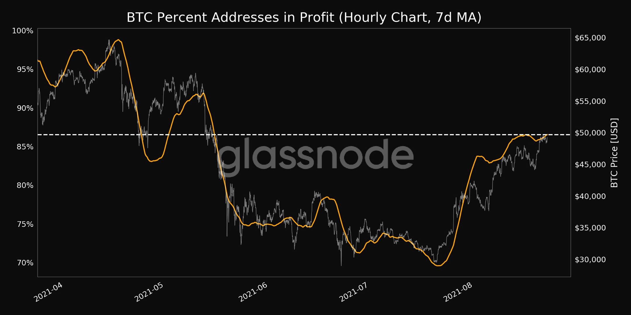 Bitcoin Addresses In Profit