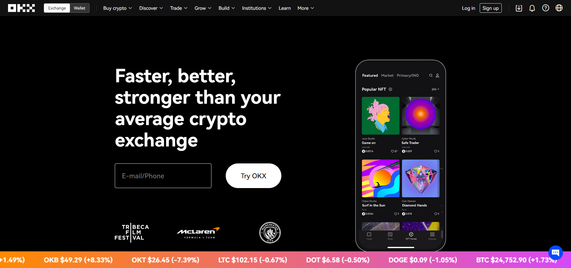 OKX is a top-tier cryptocurrency exchange