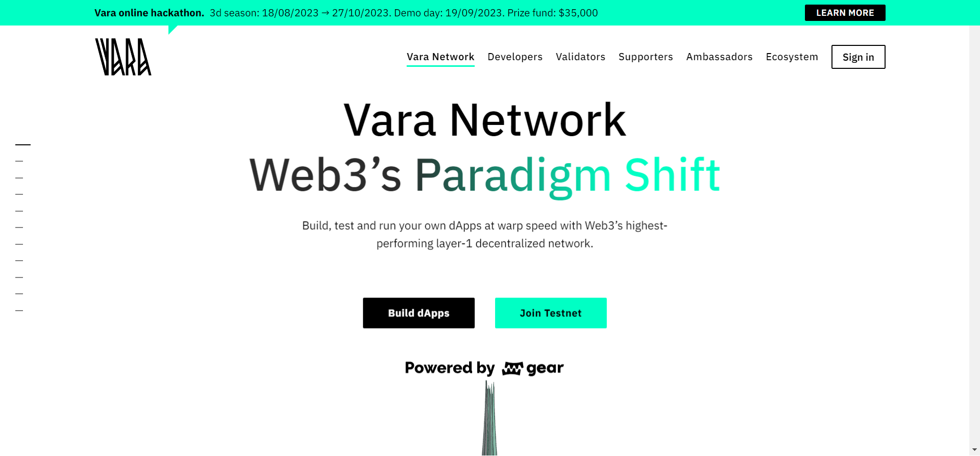 Vara Network price today, VARA to USD live price, marketcap and