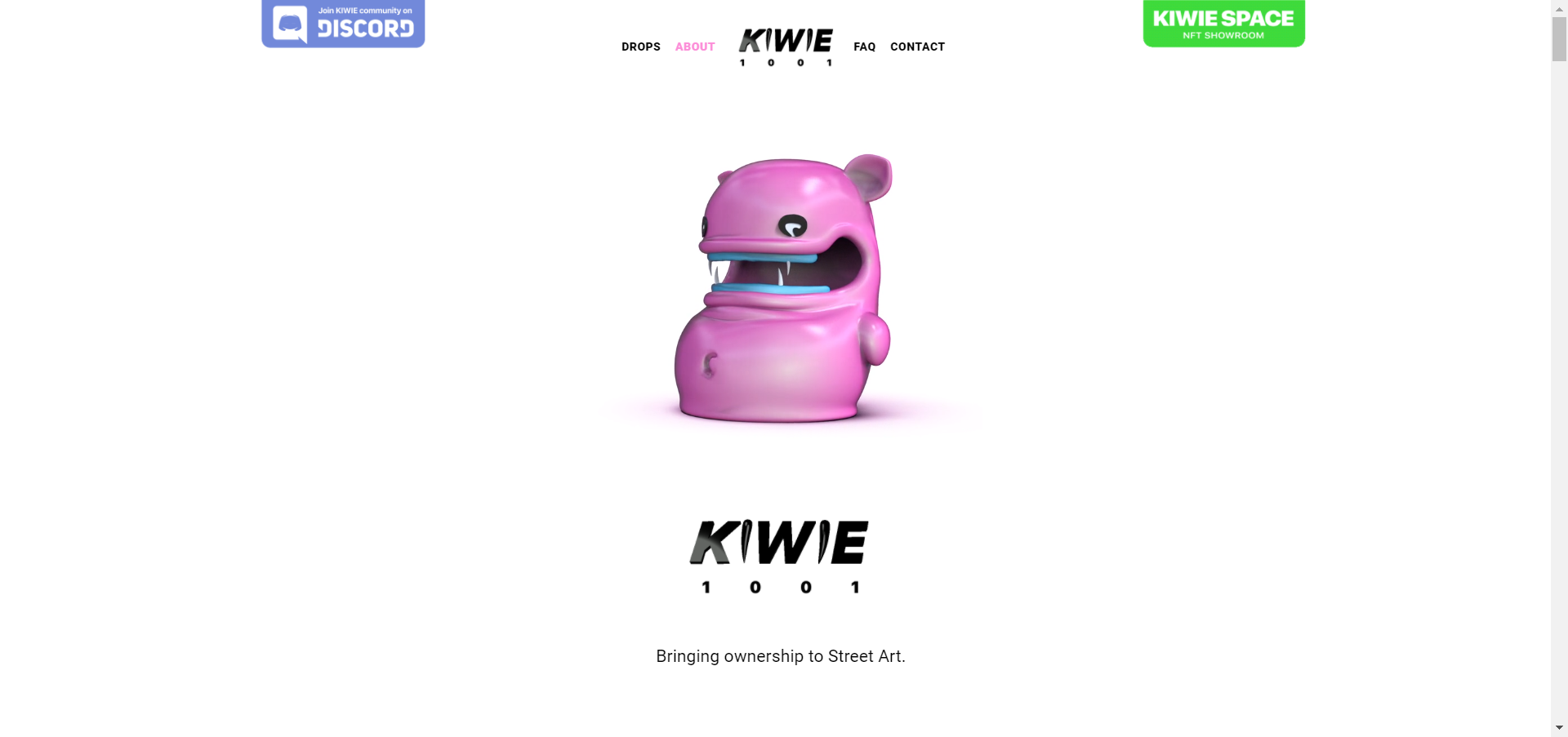 KIWIE 1001 opens offline NFT showroom