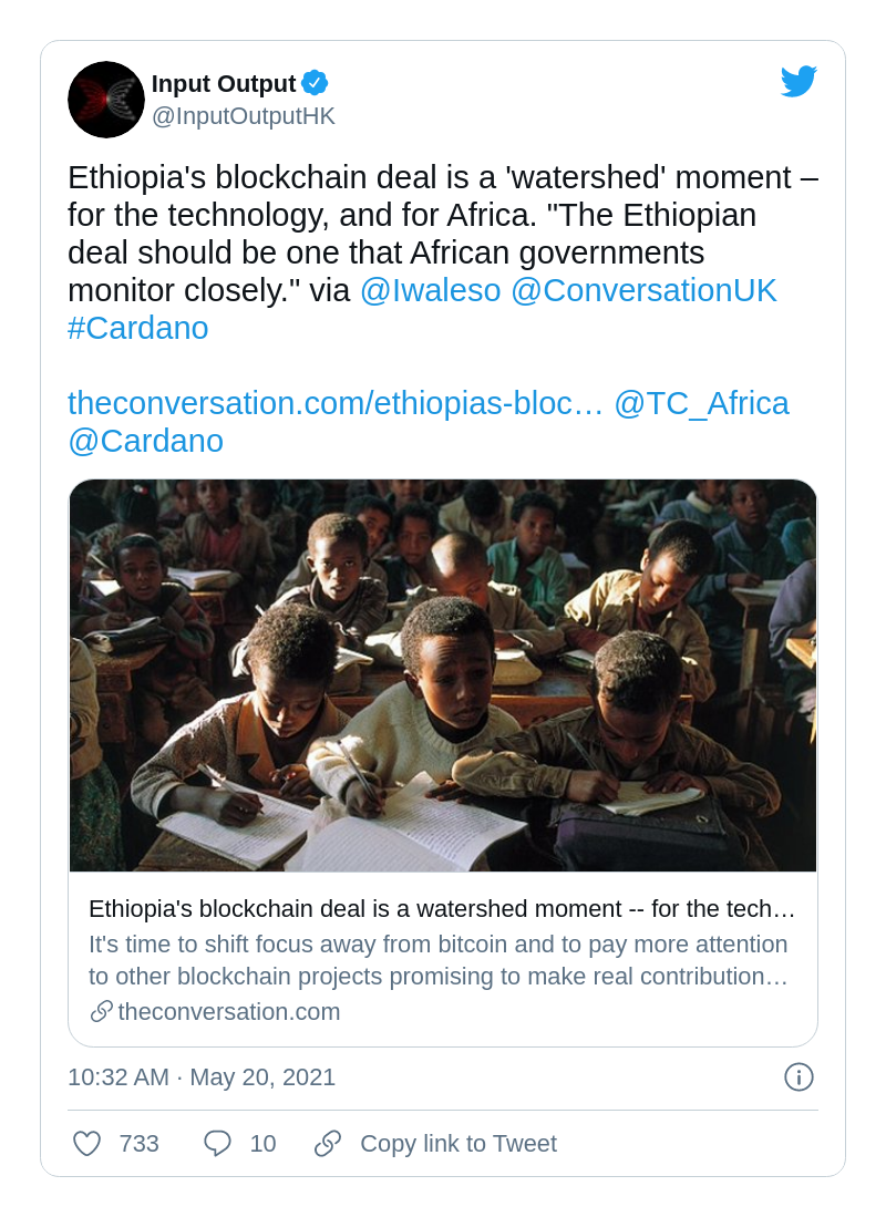 Cardano's African initiative is crucial for crypto