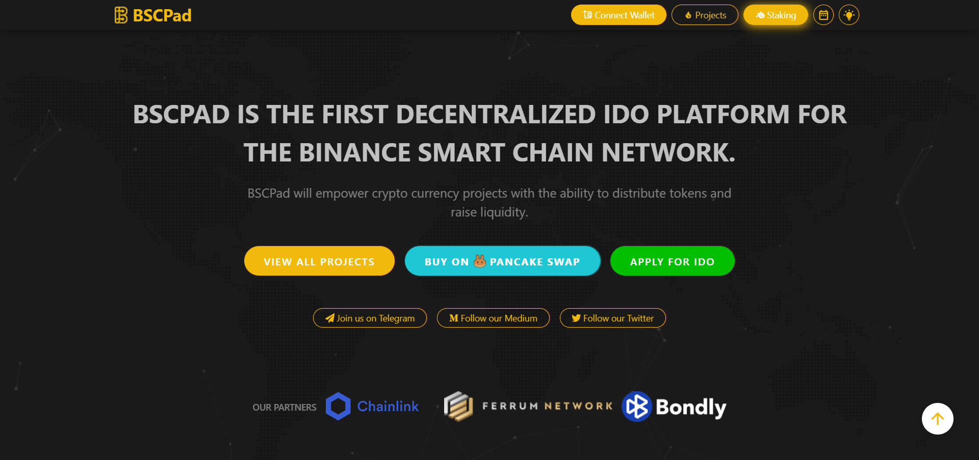 TRONPAD partners BSCPad