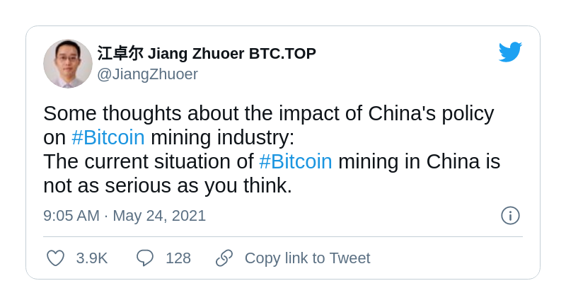 CEO of BTC.TOP dismisses China FUD