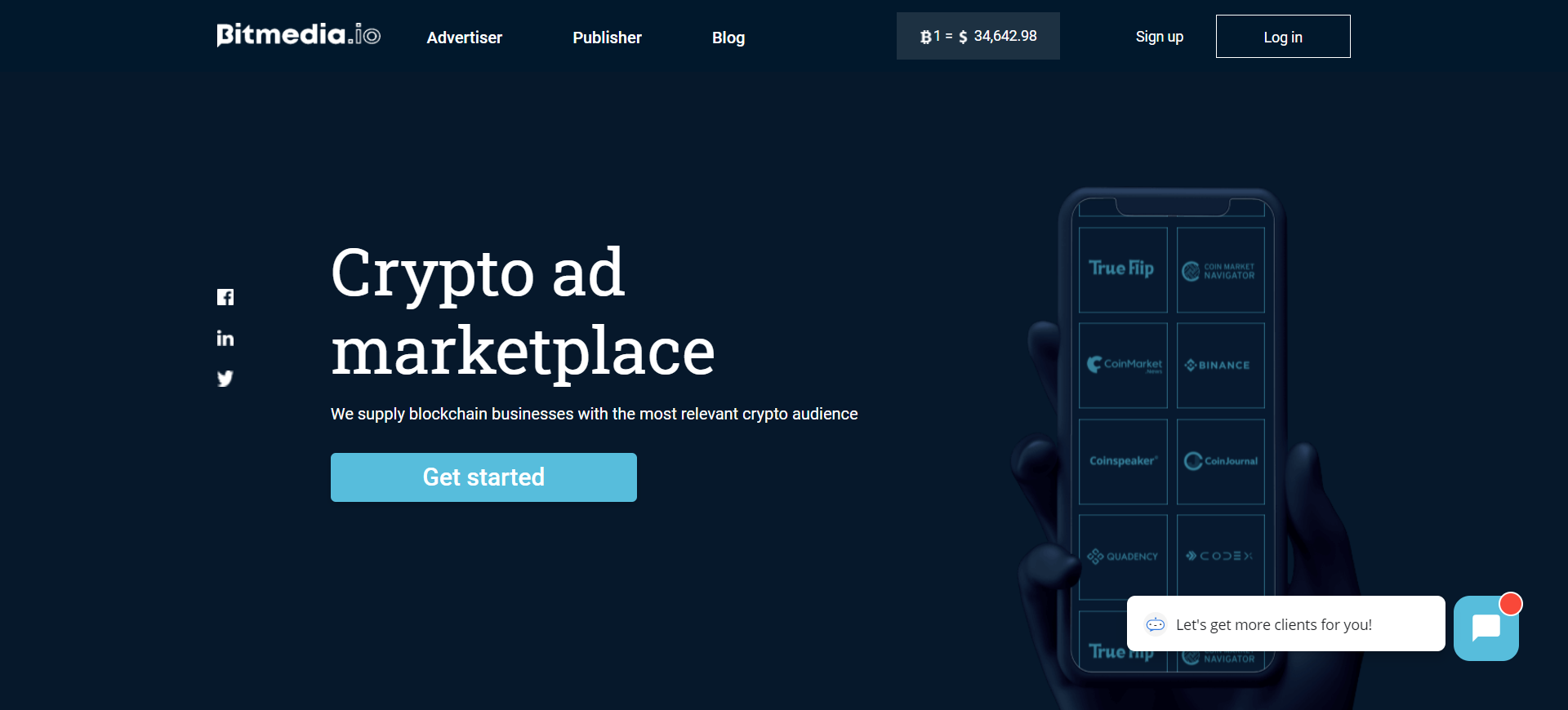 Bitmedia advertises crypto projects in a novel way