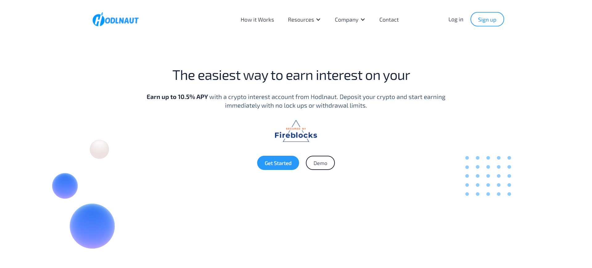 Hodlnaut, an easiest way to earn on crypto